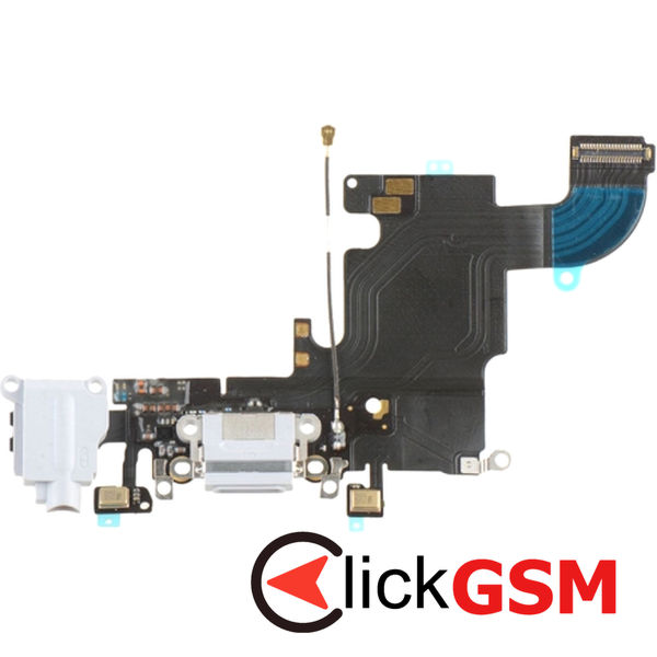 Piesa Modul Incarcare Cu Antena Microfon Mufa Casti Si Mufa Incarcare Alb Apple Iphone 6s 4fmr