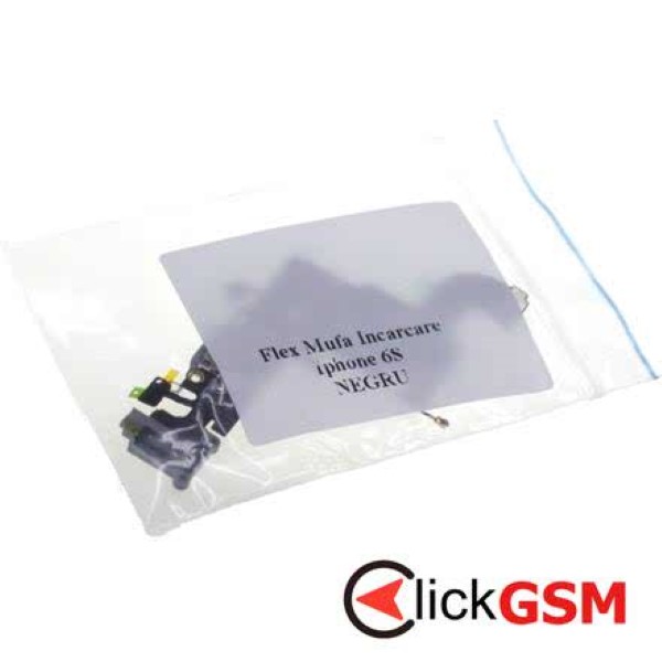 Piesa Modul Incarcare Cu Antena Microfon Mufa Casti Si Mufa Incarcare Neagra Apple Iphone 6s 2dt