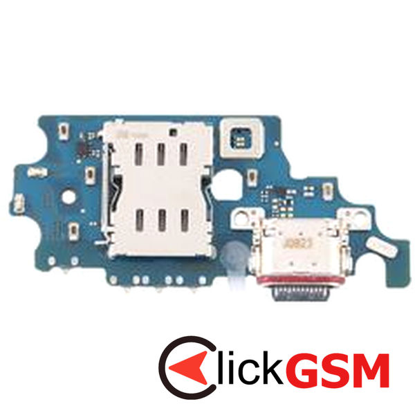 Piesa Modul Incarcare Cu Cititor Sim Si Microfon White Samsung Galaxy S21.plus 5g 52cj