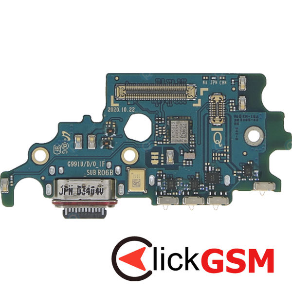 Piesa Modul Incarcare Cu Microfon Cititor Sim Si Mufa Incarcare Samsung Galaxy S21 5g 8t1