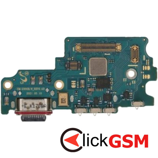 Piesa Modul Incarcare Cu Microfon Cititor Sim Si Mufa Incarcare Samsung Galaxy S21 Fe 40mw