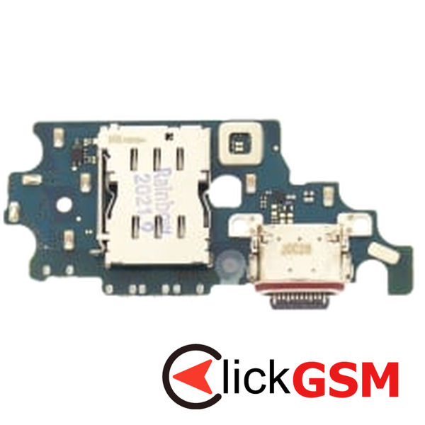 Piesa Modul Incarcare Cu Microfon Cititor Sim Si Mufa Incarcare Samsung Galaxy S21.plus 5g Adm