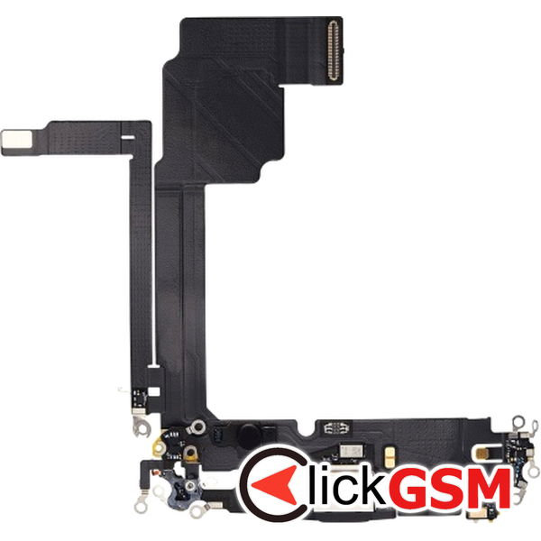 Piesa Modul Incarcare Cu Microfon Si Mufa Incarcare Black Apple Iphone 15 Pro Max 2xr