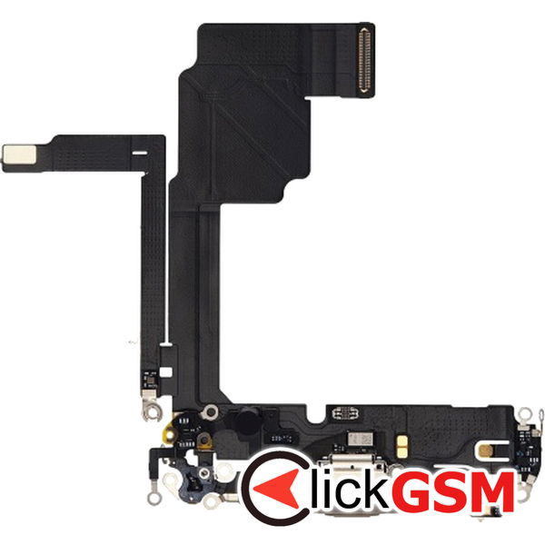 Piesa Modul Incarcare Cu Microfon Si Mufa Incarcare Gri Mat Apple Iphone 15 Pro 2z7