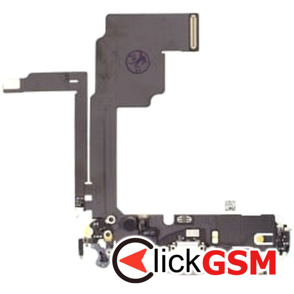 Piesa Piesa Modul Incarcare Cu Microfon Si Mufa Incarcare Gri Mat Apple Iphone 15 Pro Bl2