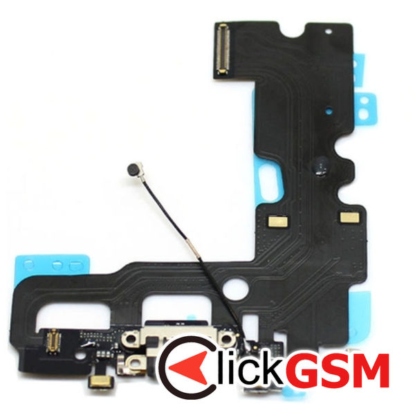 Piesa Modul Incarcare Cu Mufa Casti Black Apple Iphone 7 4g88