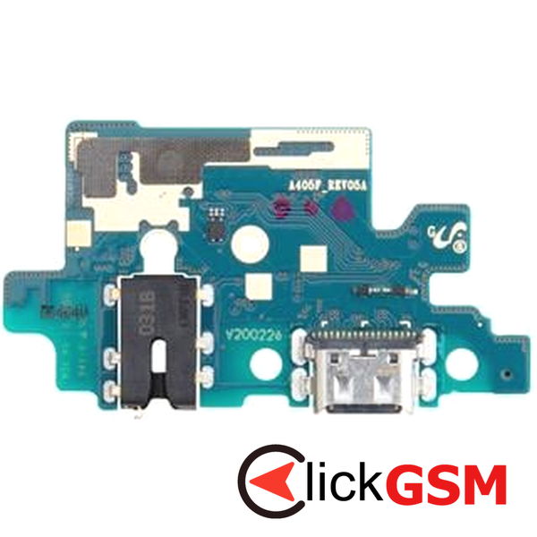 Piesa Modul Incarcare Cu Mufa Casti Microfon Si Mufa Incarcare Samsung Galaxy A40 2d80