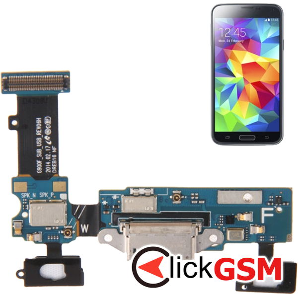 Piesa Piesa Modul Incarcare Cu Mufa Incarcare Samsung Galaxy S5 4a7w