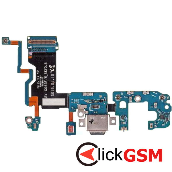 Piesa Piesa Modul Incarcare Cu Mufa Incarcare Type C Microfon Si Antena Samsung Galaxy S9.plus 45bk