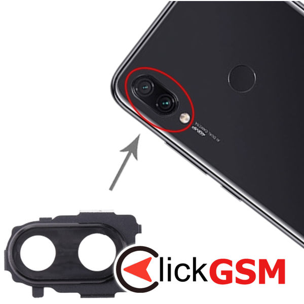 Piesa Ornament Camera Black Xiaomi Redmi Note 7 Pro 1zht