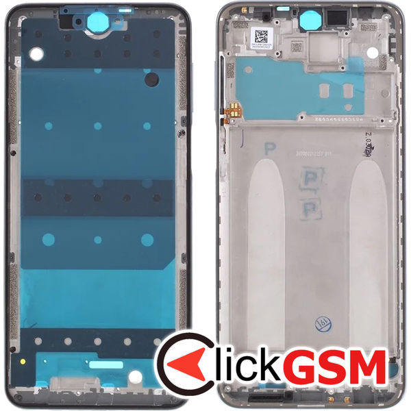 Piesa Rama Display Argintiu Xiaomi Redmi Note 9s 4xmc