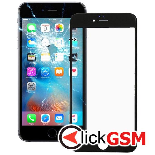 Piesa Sticla Black Apple Iphone 6s 4fn3