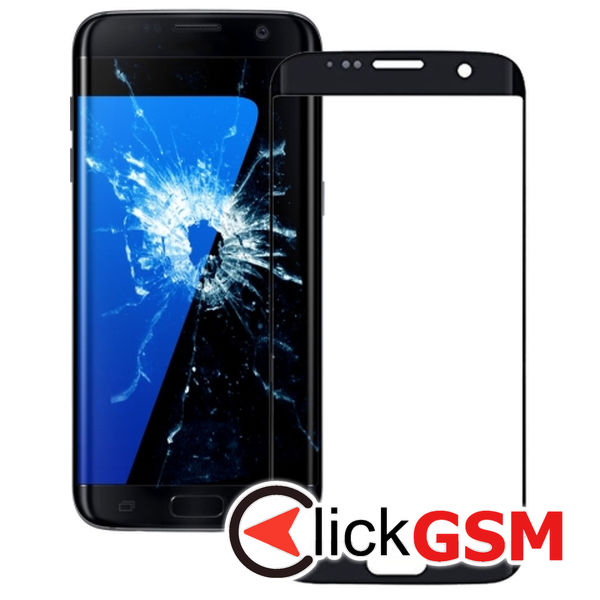 Piesa Piesa Sticla Black Samsung Galaxy S7 Edge 4ojz