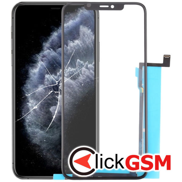 Piesa Sticla Cu Oca Black Apple Iphone 11 Pro Max 4gy5