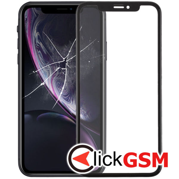 Piesa Sticla Cu Oca Black Apple Iphone Xr 4fuj