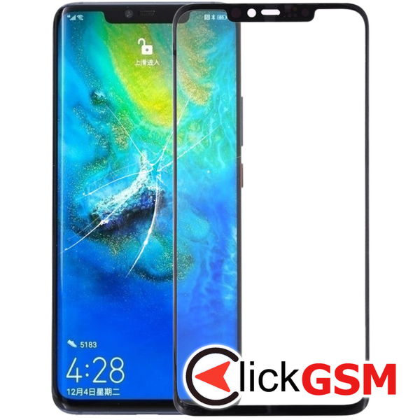 Piesa Sticla Cu Oca Black Huawei Mate 20 Pro Kxi