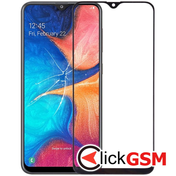 Piesa Sticla Cu Oca Black Samsung Galaxy A20 4cgf