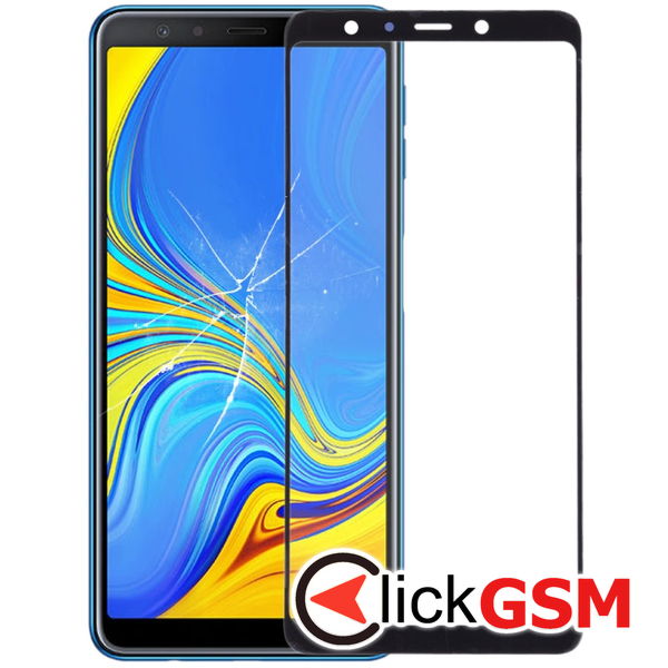 Piesa Sticla Cu Oca Black Samsung Galaxy A7 2018 4ce6