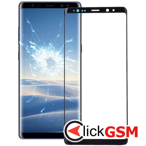 Piesa Sticla Cu Oca Black Samsung Galaxy Note8 4cpa