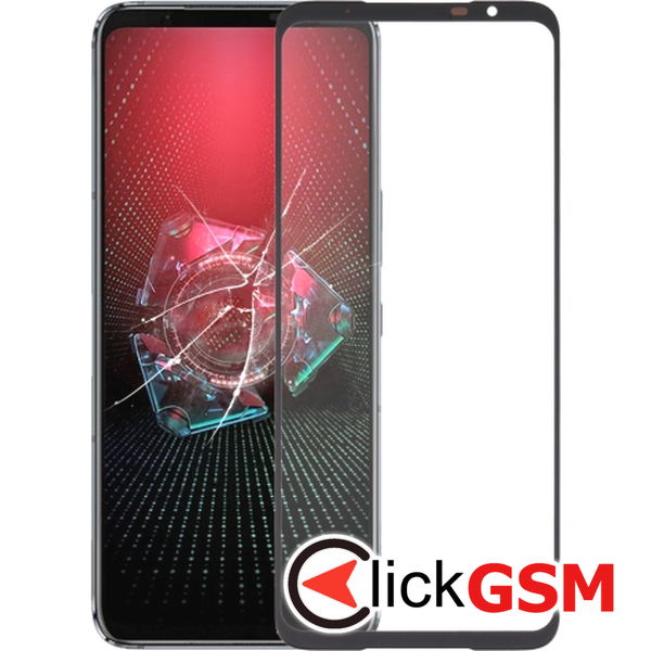 Piesa Sticla Cu Oca Negru Asus Rog Phone 5 Pro 2txj