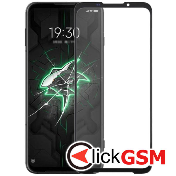 Piesa Sticla Cu Oca Negru Xiaomi Black Shark 3 2s6y