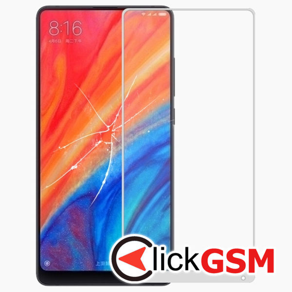 Piesa Piesa Sticla Cu Oca White Xiaomi Mi Mix 2s 1ydv