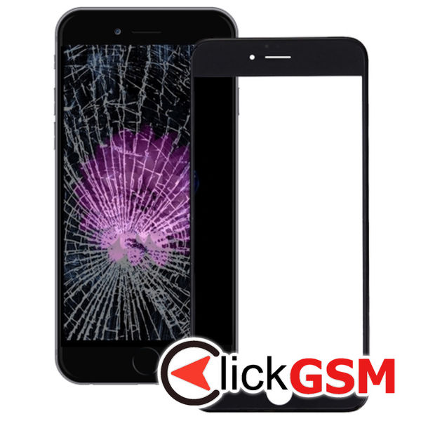 Piesa Sticla Cu Rama Display Si Oca Black Apple Iphone 6s 4fny