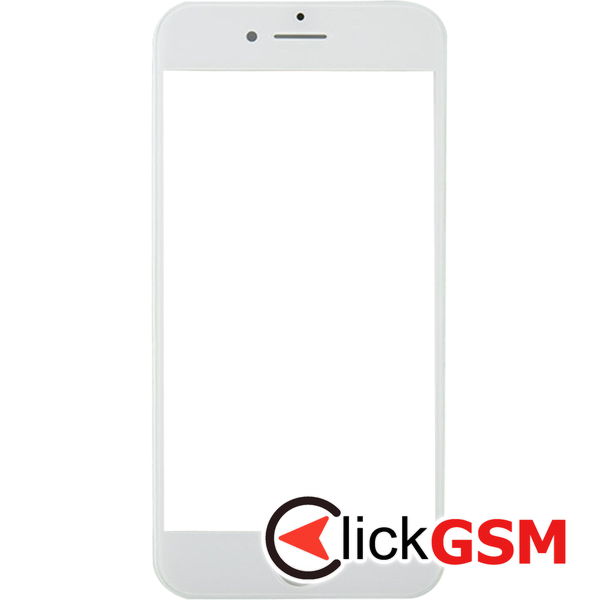 Piesa Sticla Cu Rama Display White Apple Iphone 8 4fgf