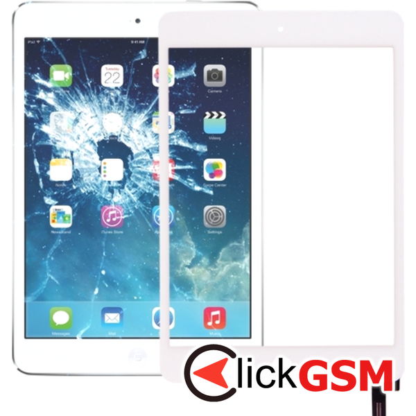 Piesa Sticla Cu Touchscreen Alb Apple Ipad Mini 4 2a7w