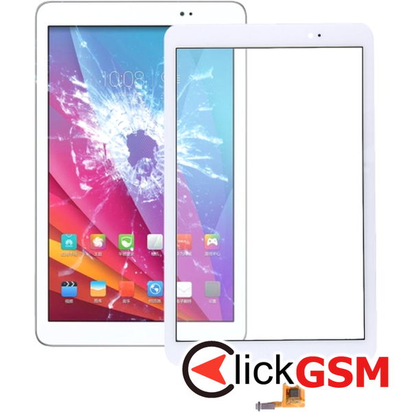 Piesa Piesa Sticla Cu Touchscreen Alb Huawei Mediapad T1 10 Ku8