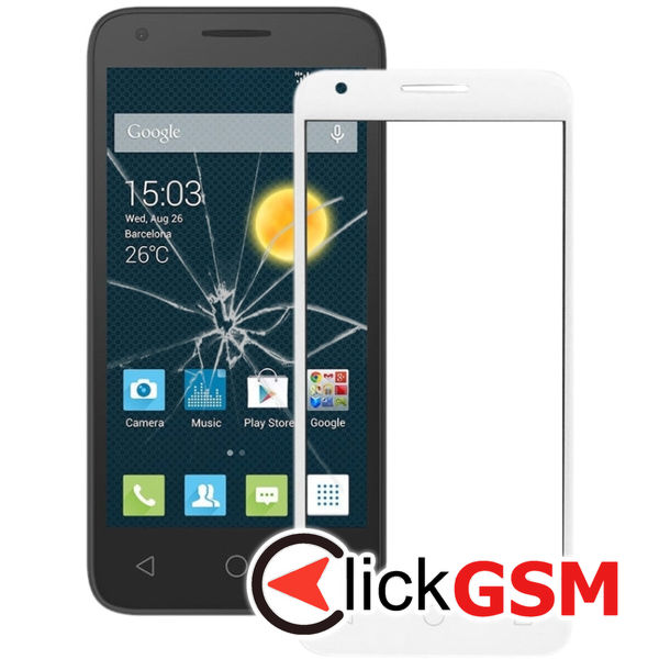 Piesa Sticla Cu Touchscreen Ald Alcatel Onetouch Pixi 3 4.5 24hm