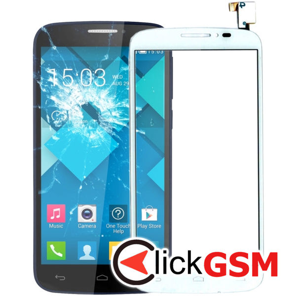 Piesa Sticla Cu Touchscreen Ald Alcatel Onetouch Pop C7 24h5