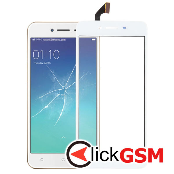 Piesa Sticla Cu Touchscreen Ald Oppo A37 1xme