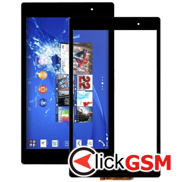 Piesa Sticla Cu Touchscreen Black Sony Xperia Z3 Compact 2120