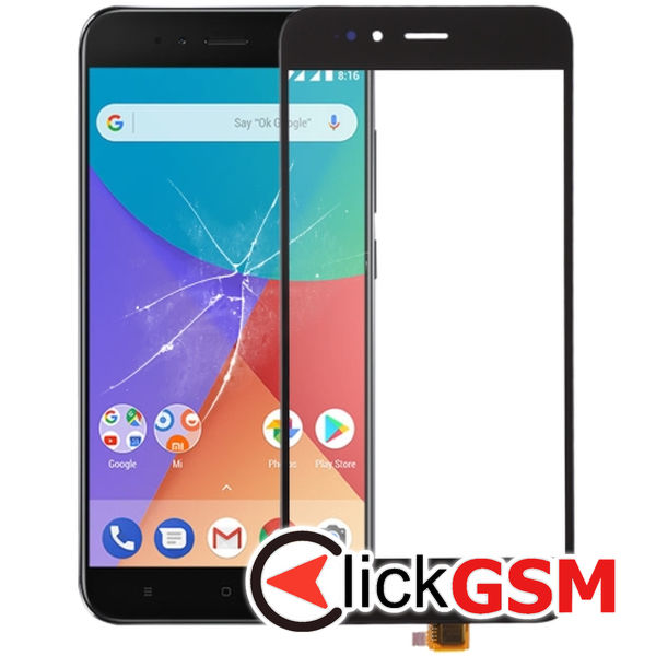 Piesa Sticla Cu Touchscreen Black Xiaomi Mi 5x 2glf