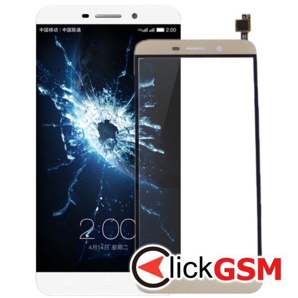 Piesa Sticla Cu Touchscreen Gold Letv Le One Pro 23e9