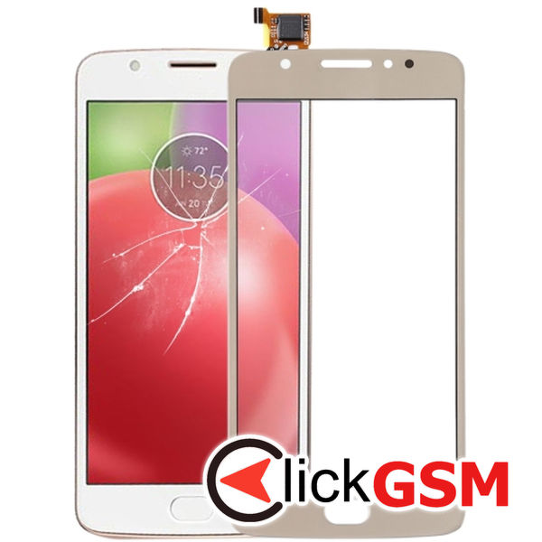 Piesa Piesa Sticla Cu Touchscreen Gold Motorola Moto E4 22r7