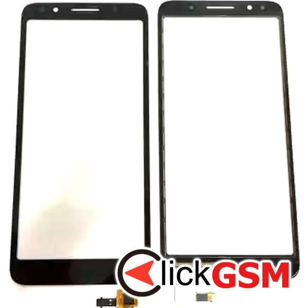 Piesa Sticla Cu Touchscreen Negru Alcatel 1x 2n90