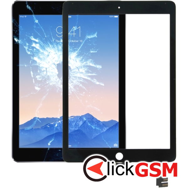 Piesa Sticla Cu Touchscreen Negru Apple Ipad Air 2 2c8e