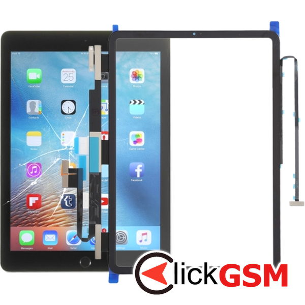 Piesa Sticla Cu Touchscreen Negru Apple Ipad Pro 12.9 2018 2a7j