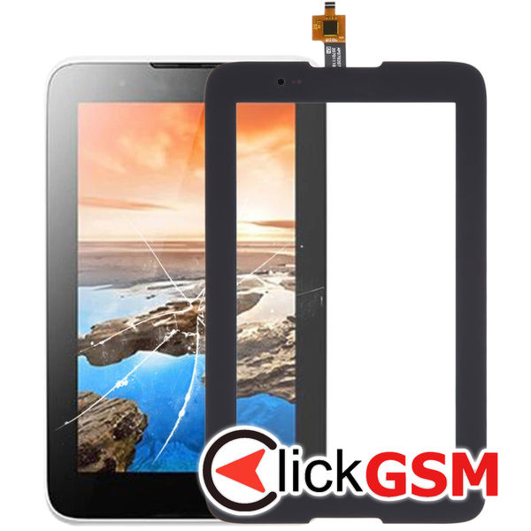 Piesa Sticla Cu Touchscreen Negru Lenovo A7 30 23yz