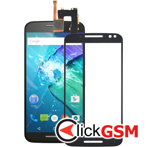 Piesa Piesa Sticla Cu Touchscreen Negru Motorola Moto X Style 22rb