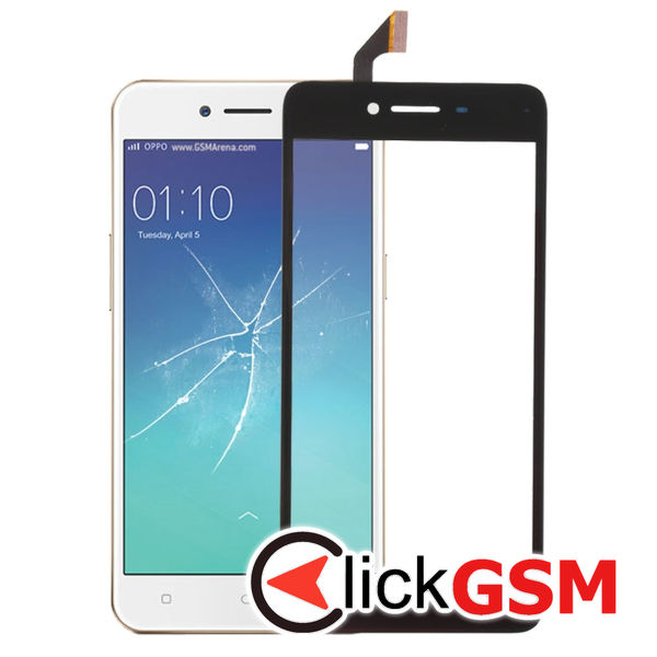 Piesa Sticla Cu Touchscreen Negru Oppo A37 1xmg