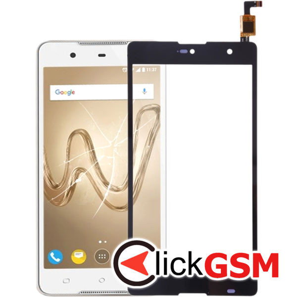 Piesa Sticla Cu Touchscreen Negru Wiko Robby 273t