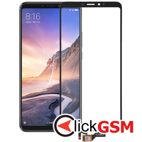 Piesa Sticla Cu Touchscreen Negru Xiaomi Mi Max 3 25xi