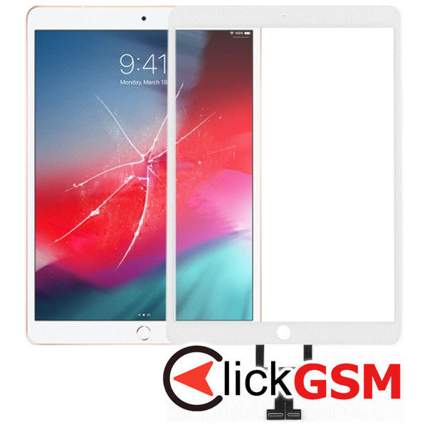 Piesa Sticla Cu Touchscreen White Apple Ipad Air 2019 2apv