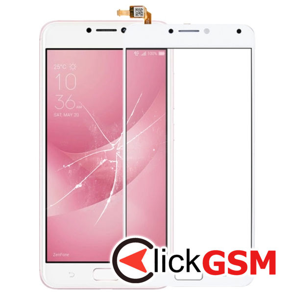 Piesa Sticla Cu Touchscreen White Asus Zenfone 4 Max Pro 4n6i