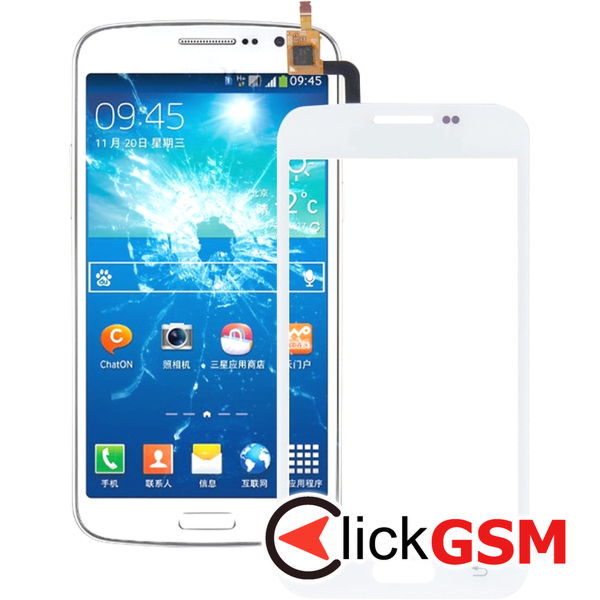 Piesa Sticla Cu Touchscreen White Samsung Galaxy Core Lite 4o6k