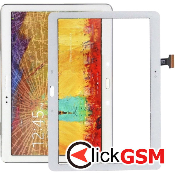 Piesa Piesa Sticla Cu Touchscreen White Samsung Galaxy Note 10.1 4oan