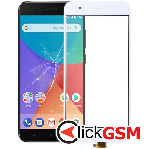 Piesa Sticla Cu Touchscreen White Xiaomi Mi 5x 4p2j